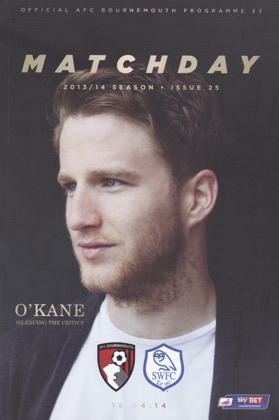 BOURNEMOUTH v SHEFFIELD WEDNESDAY 2013/14
